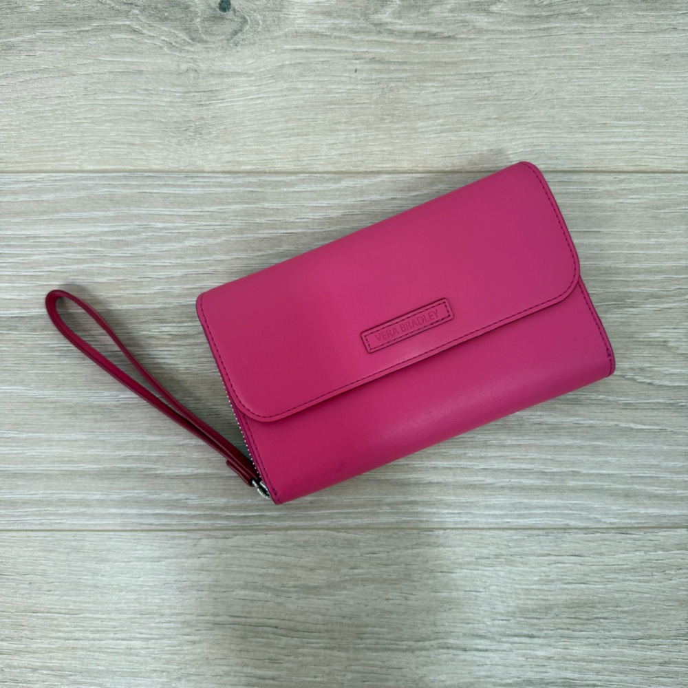 Vera Bradley Fuchsia Pink Tab Wallet